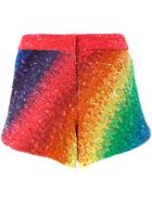 Manish Arora Rainbow Striped Shorts - Multicolour