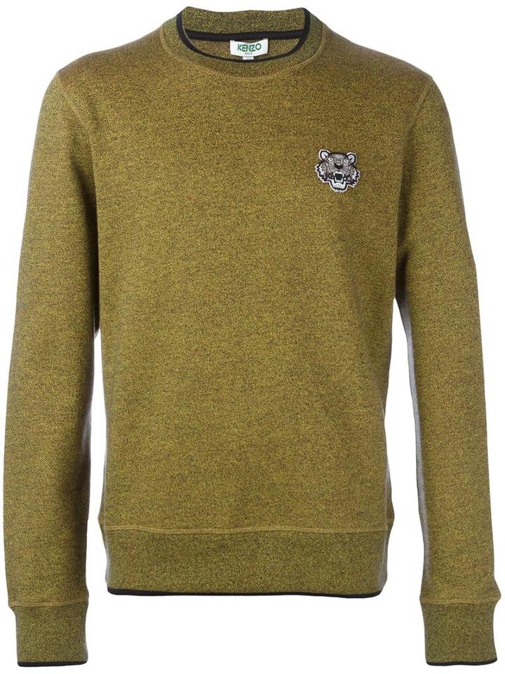 Kenzo 'mini Tiger' Sweatshirt, Men's, Size: Xl, Green, Cotton