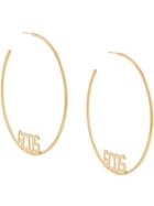 Gcds Oversized Single Hoop Earring - Gold