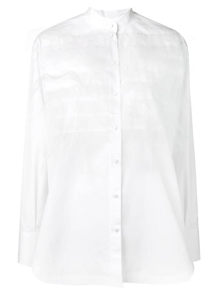 Valentino Layered Tulle Shirt - White