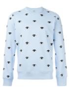 Kenzo Eyes Sweatshirt, Men's, Size: Xl, Blue, Cotton