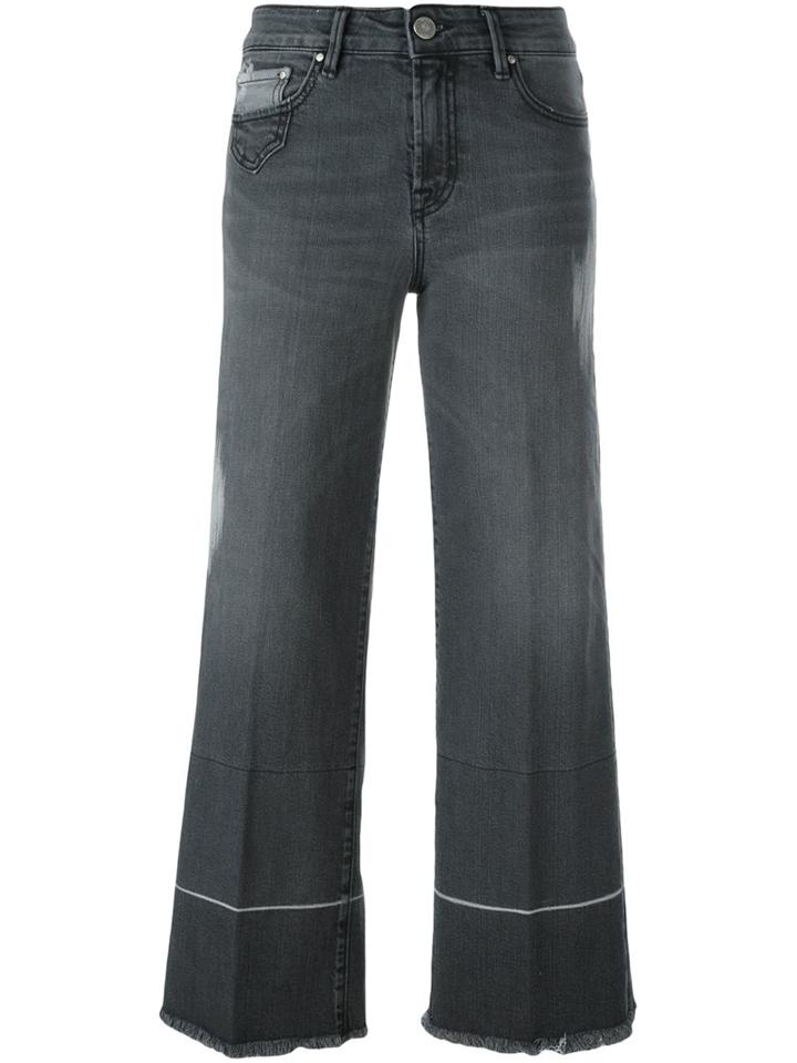 Don't Cry Bootcut Cropped Jeans, Women's, Size: 27, Grey, Cotton/spandex/elastane
