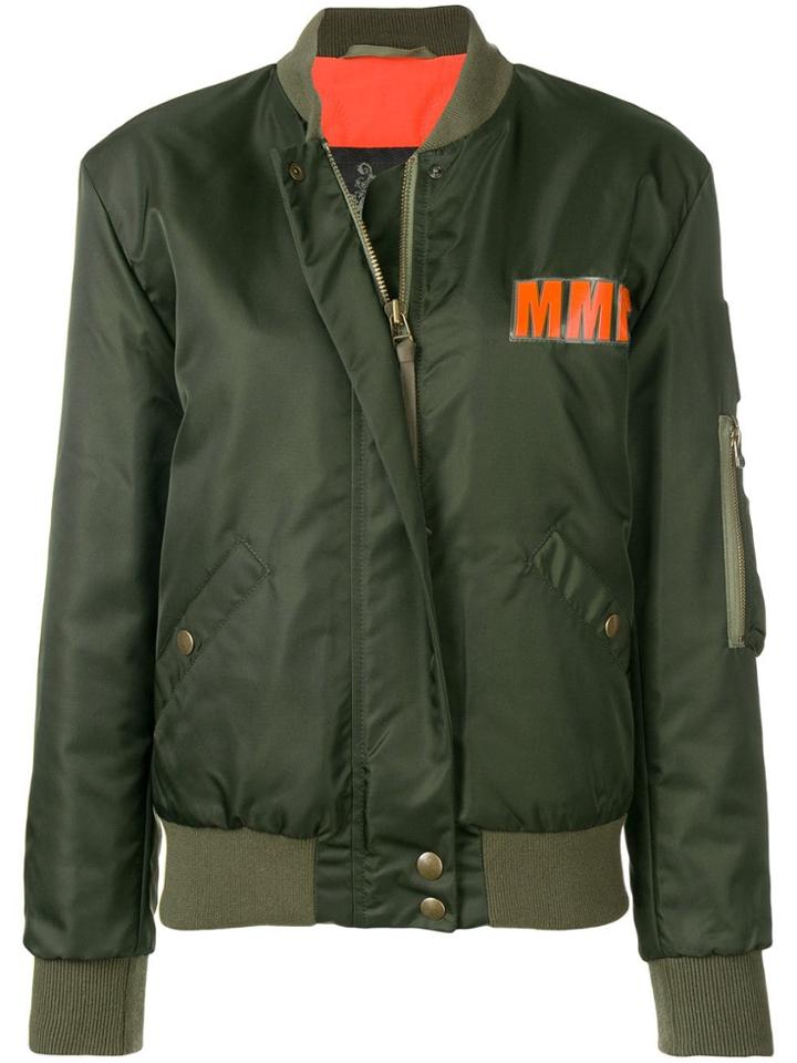 Mr & Mrs Italy Logo Bomber Jacket - Green
