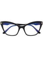 Tom Ford Eyewear Classic Cat-eye Glasses - Black