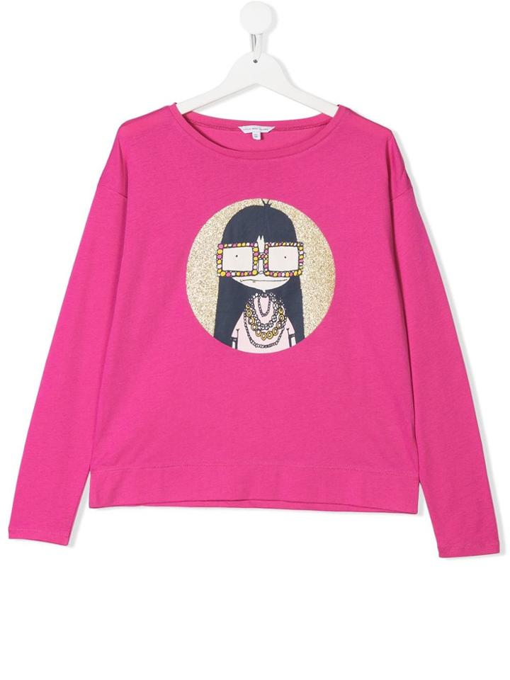 Little Marc Jacobs Teen Cartoon Print T-shirt - Pink