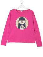 Little Marc Jacobs Teen Cartoon Print T-shirt - Pink