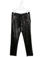 John Galliano Kids Sequin Leggings, Girl's, Size: 16 Yrs, Black