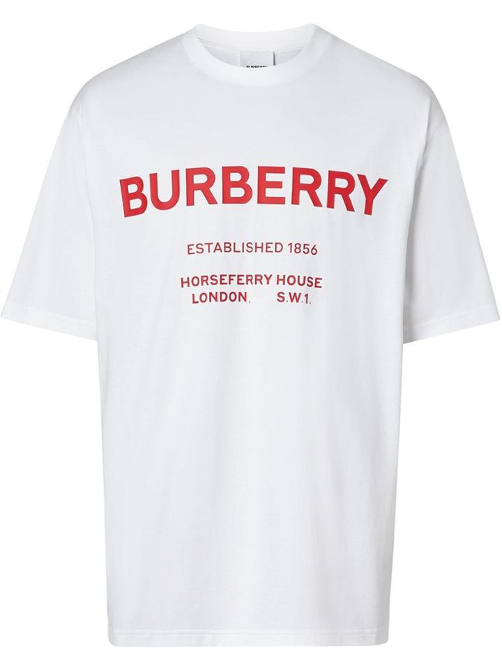Burberry Horseferry Print Cotton T-shirt - White
