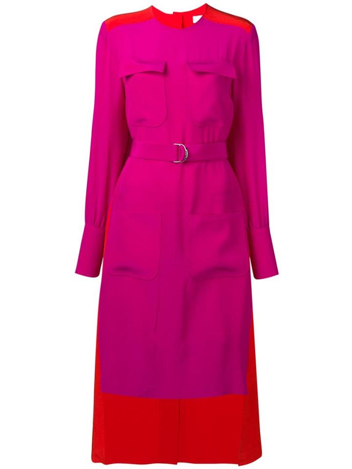 Chloé Asymmetric Shirt Dress - Pink