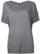 Astraet - Shortsleeved Sweater - Women - Cotton - One Size, Grey, Cotton