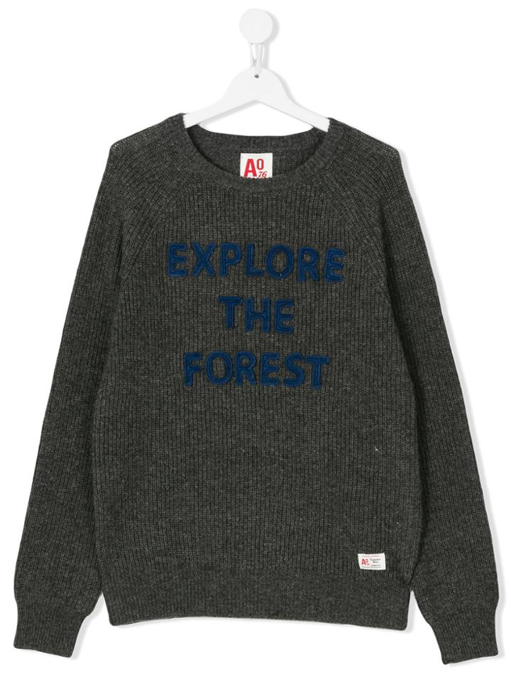 American Outfitters Kids Crew Neck Pullover - Grey