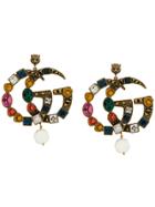 Gucci Double G Drop Earrings - Multicolour