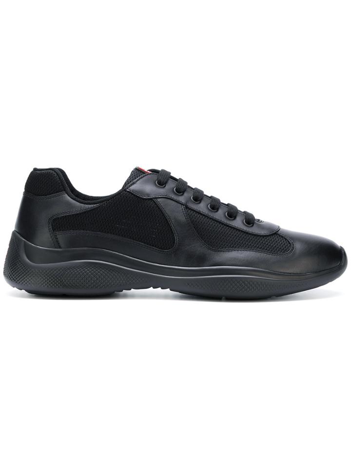 Prada America's Cup Sneakers - Black