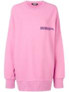 Calvin Klein 205w39nyc Frayed Edge Sweatshirt - Pink