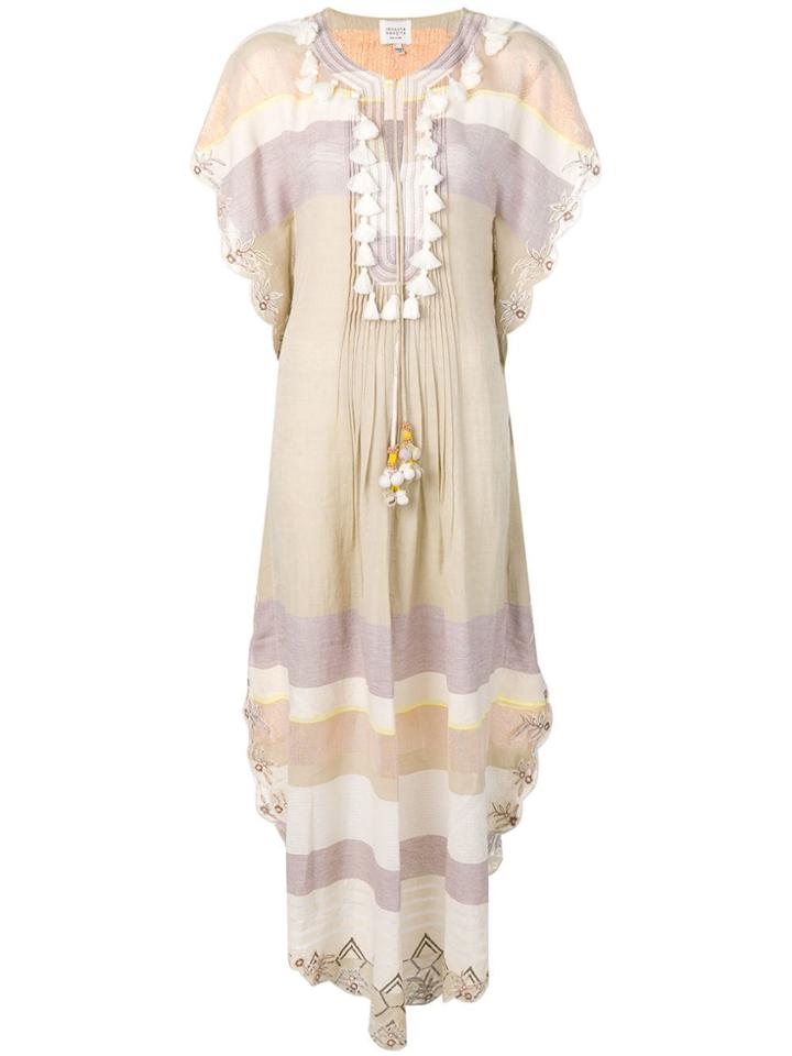 Hemant And Nandita Tassel Detail Tunic Dress - Neutrals