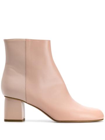 Red Valentino Red (v) Two-tone Ankle Boots - Pink