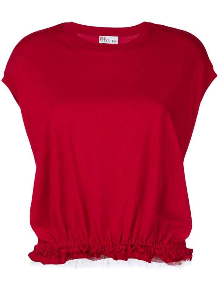 Red Valentino Gathered Layer T-shirt
