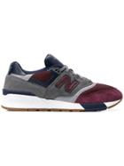 New Balance Mesh-panelled Sneakers - Red