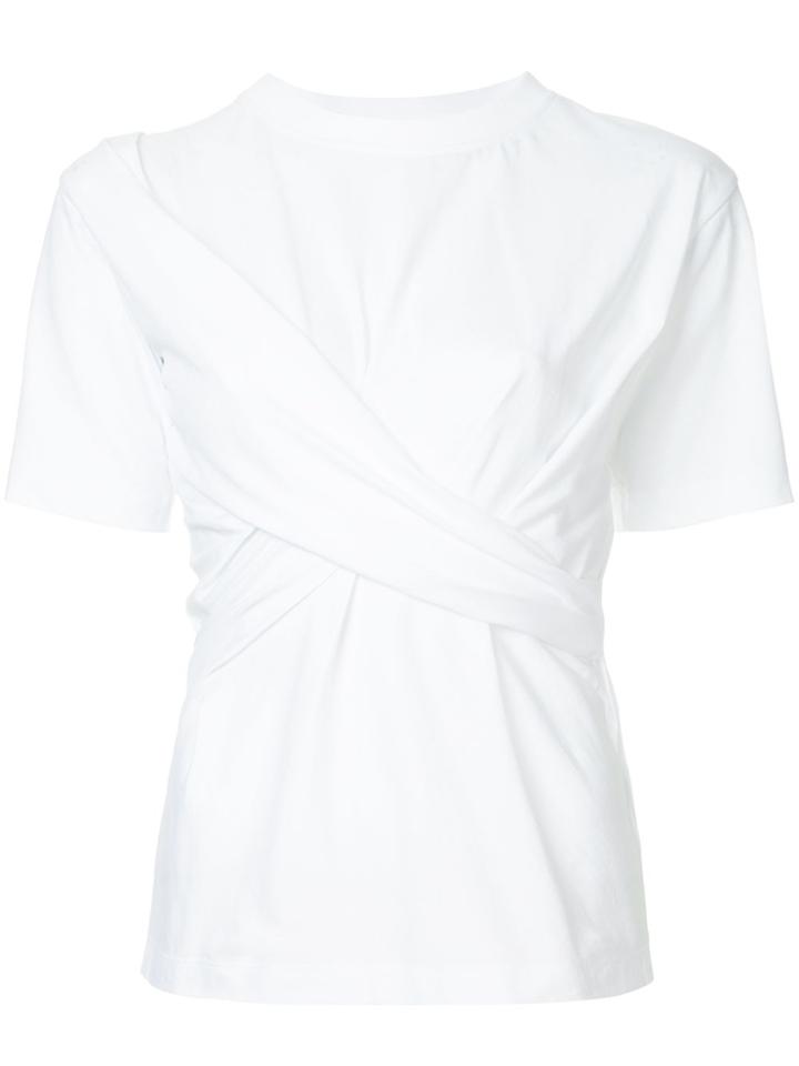 Victoria Victoria Beckham Draped Front T-shirt - White