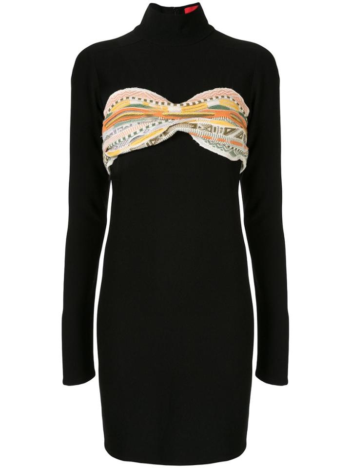 Strateas Carlucci Hybrid Scarf Dress - Black