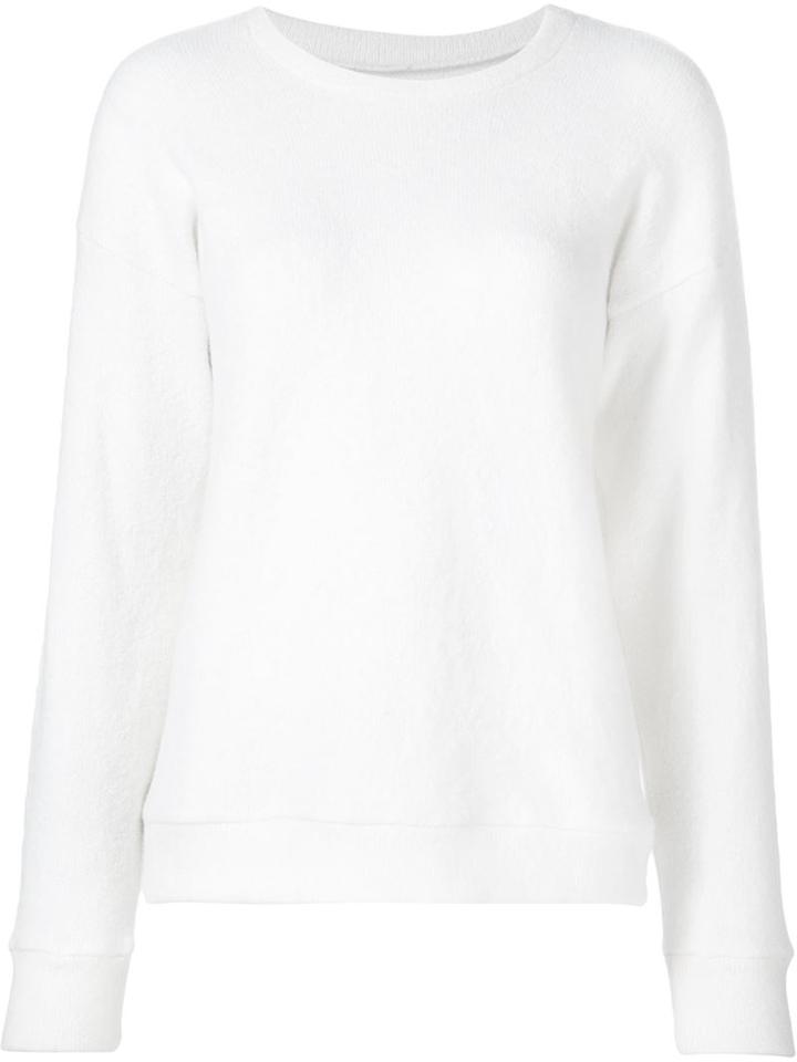 The Elder Statesman Bouclé Knitted Sweater