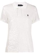 Polo Ralph Lauren Sequined Polo Shirt - White