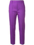 Le Ciel Bleu Cropped Tailored Trousers - Pink & Purple