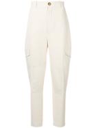 See By Chloé High Waist Tapered Trousers - Nude & Neutrals