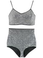 Nk Hot Pants Bikini Set - Silver