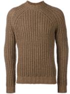 Tod's Chunky Knit Sweater, Men's, Size: Medium, Brown, Silk/alpaca/merino