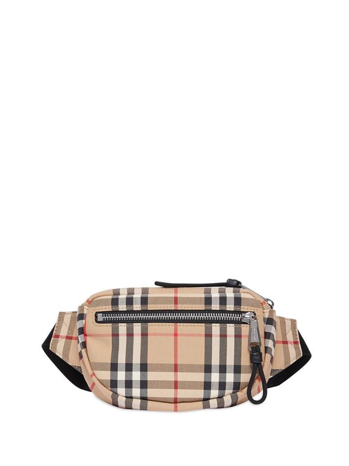 Burberry Mini Check Bum Bag - Neutrals