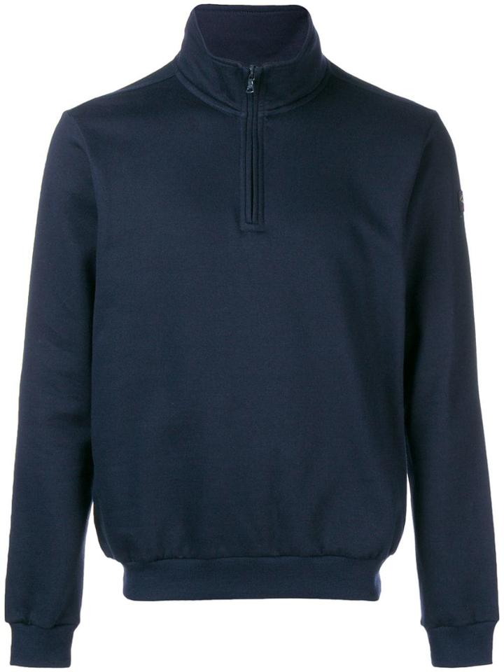 Paul & Shark Zipped Neck Sweatshirt - Blue