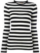 Laneus Striped Jumper, Women's, Size: 46, Black, Virgin Wool