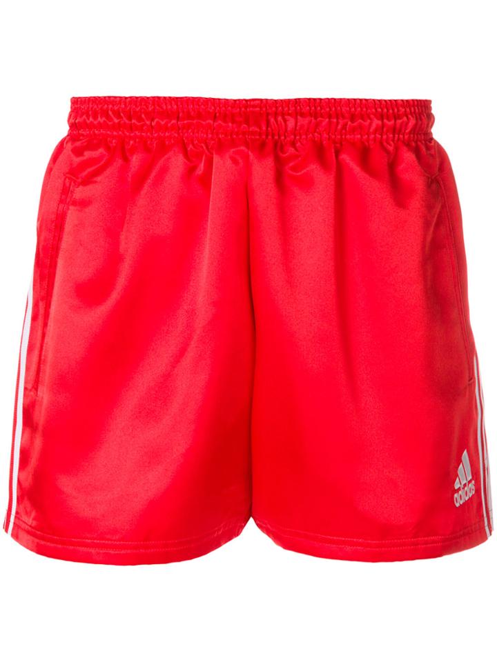 Gosha Rubchinskiy Logo Print Shorts - Red