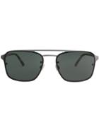 Burberry Square Frame Metal Sunglasses - Grey