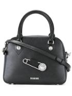 Versus Oversized Pin Detail Tote - Black