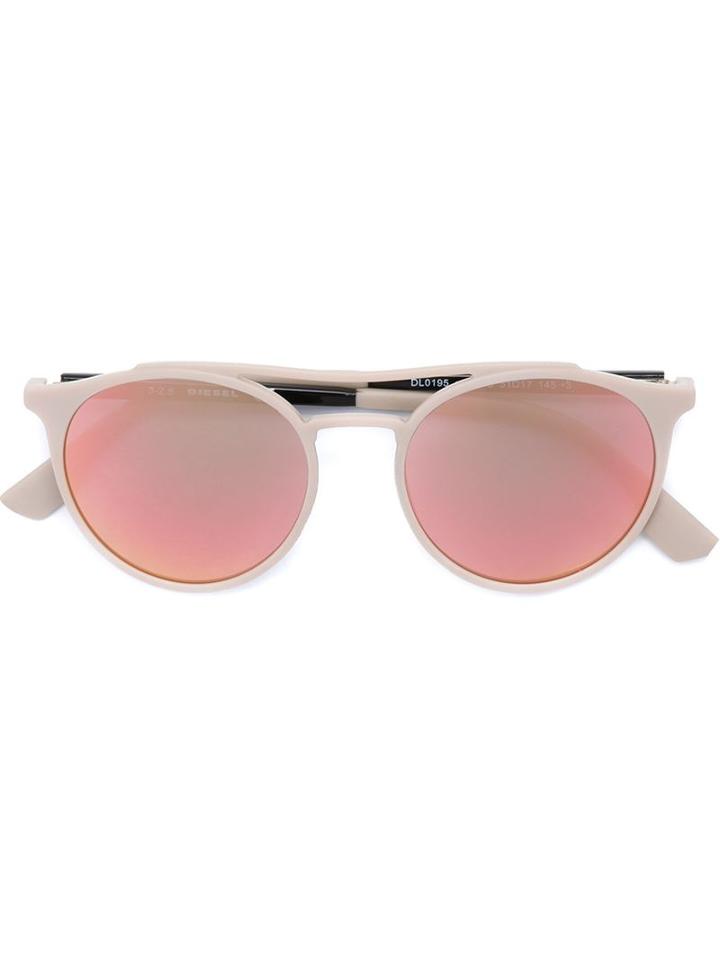 Diesel Contrast Frame Sunglasses