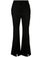 Adam Lippes Front Slit Trousers - Black