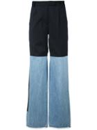 Each X Other - Hybrid Wide Leg Jeans - Women - Cotton/polyester - S, Blue, Cotton/polyester