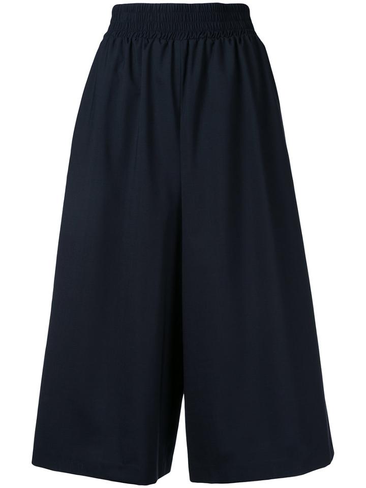 Le Ciel Bleu - Volume Culottes - Women - Polyester/wool - 36, Blue, Polyester/wool