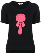 Fendi Karlito-appliqué T-shirt - Black