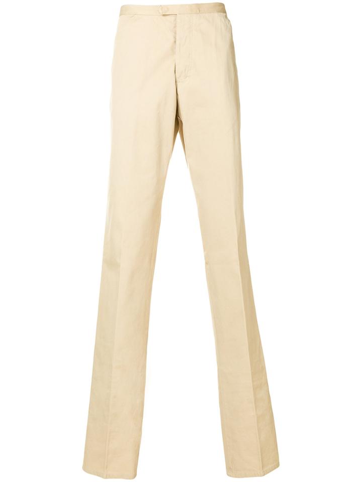 Romeo Gigli Vintage Classic Straight Trousers - Nude & Neutrals