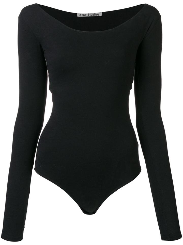 Acne Studios Boat Neck Leotard - Black