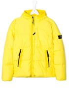 Stone Island Junior Zipped Padded Jacket - Yellow & Orange