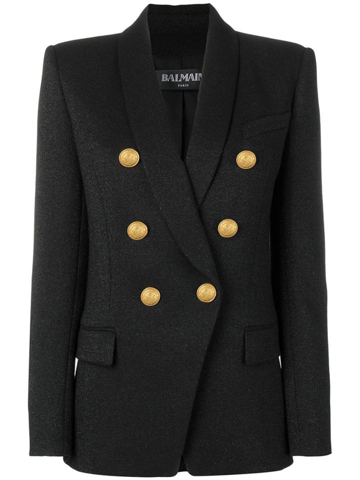 Balmain Structured Fit Blazer - Black
