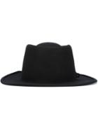 Hl Heddie Lovu Wide Brim Hat, Men's, Black, Wool