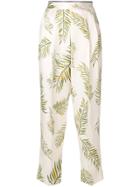 Forte Forte Feather Print Trousers - White
