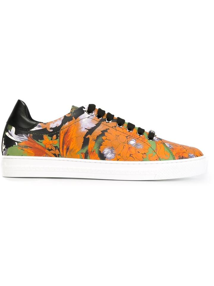 Versace Floral Print Sneakers