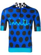 Paul Smith Contrast Print Racing Shirt - Blue