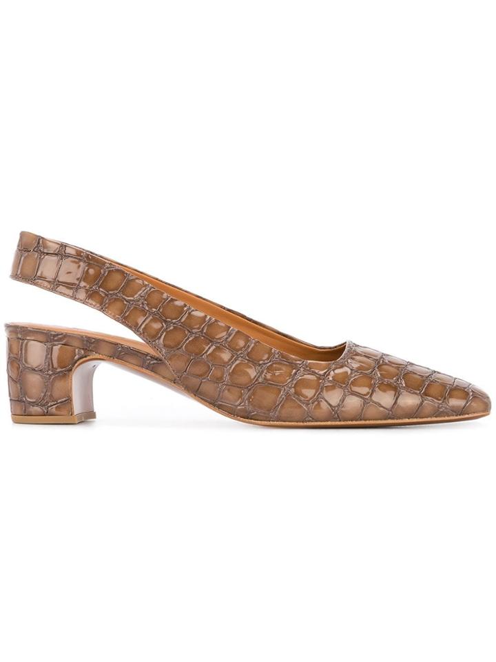 By Far Danielle Croco Pumps - Brown